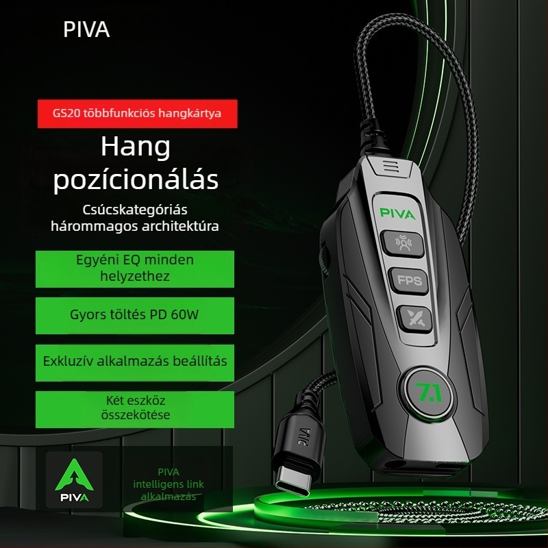 Piva GS20 Hangkártya adapter kábel, Interfész: Egyéb