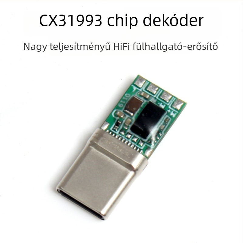 CX31993 chip adapter Type-C audio patch kábel DAC dekóder, rézmag, 384 kHz, DSD fejhallgató erősítő, hi‑fi
