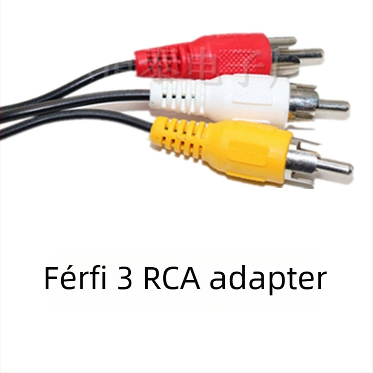 Shun Hengtai AV kábel: 3,5 mm-es jackról 3× RCA-ra, set-top boxhoz – audió/videó