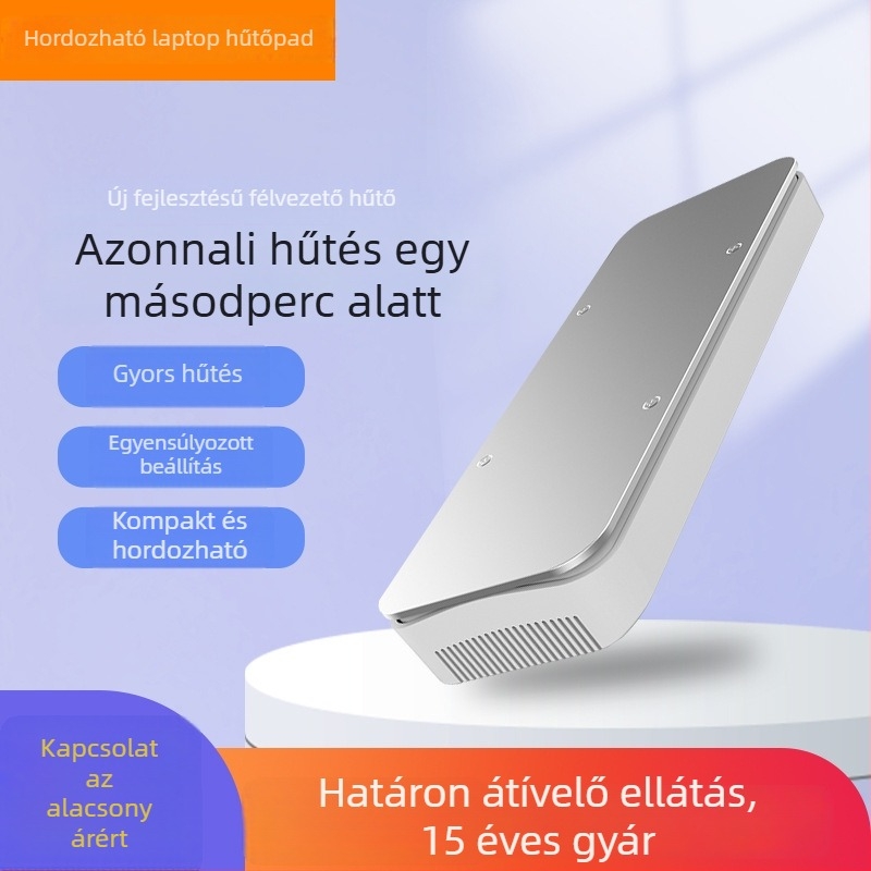 CX-021 laptop hűtőradiátor — kompatibil notebook, ultrabook és Playbook; anyag: műanyag