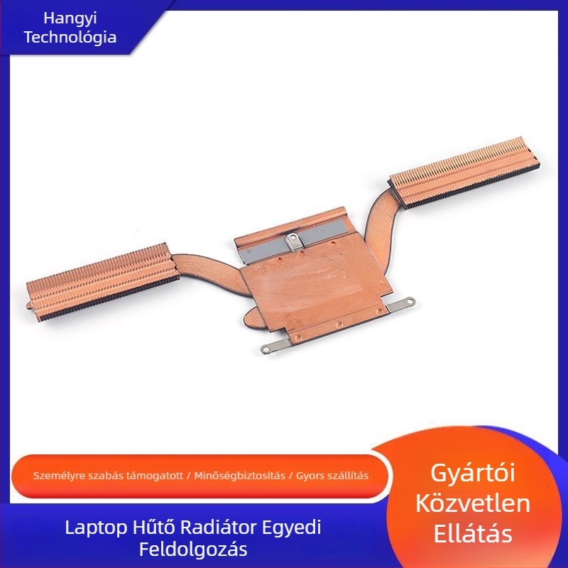 Laptop CPU hűtő, réz hőcső, 2 db, aktív hűtés