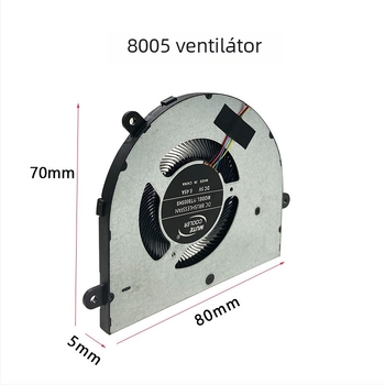 Wankang W8005 laptop hűtő radiátor, alumínium, ventilátorral