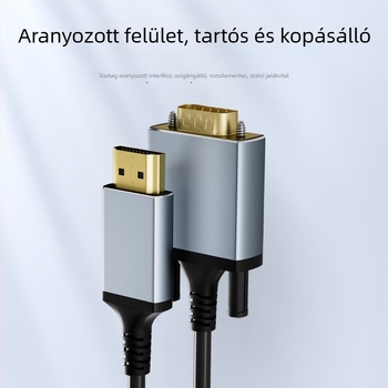 HDMI–VGA adapter kábel, 1080p támogatás, alumínium ötvözet konverter, 1,8 m hosszú, magas minőségű chip, rézmagú kábel, modell CCS-35