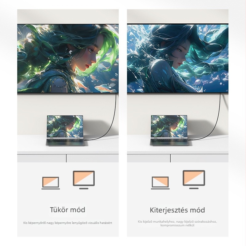 HDMI–VGA adapter kábel, 1080p támogatás, alumínium ötvözet konverter, 1,8 m hosszú, magas minőségű chip, rézmagú kábel, modell CCS-35