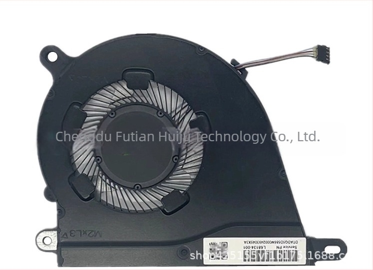 Futian notebookhűtő radiátor HP 15-DY, EF 15S-FQ, 14-DQ, 14S-DQ, 340S G7 – alumínium, 1 ventilátor
