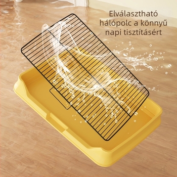 Kutyatoalett PP műanyagból, alkalmas kistestű és nagytestű kutyáknak, hazai termék, licencelhető magánmárka