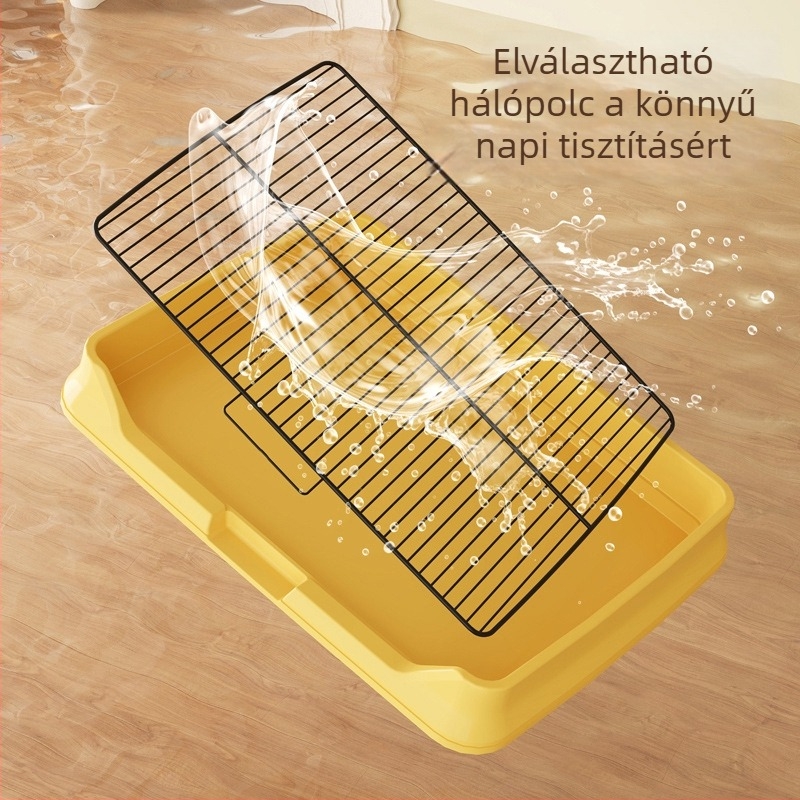 Kutyatoalett PP műanyagból, alkalmas kistestű és nagytestű kutyáknak, hazai termék, licencelhető magánmárka