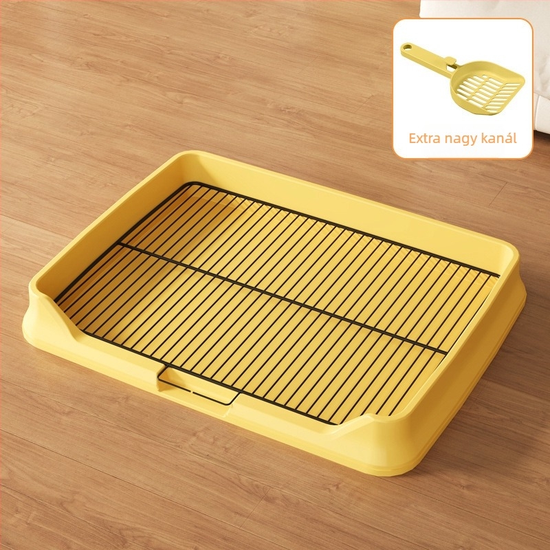 Kutyatoalett PP műanyagból, alkalmas kistestű és nagytestű kutyáknak, hazai termék, licencelhető magánmárka