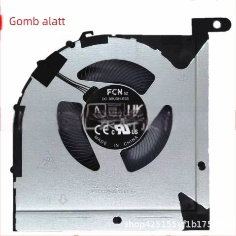 Laptop hűtő radiátor Lenovo Legion Y7000P, IRH8, R7000P, ARH8 (2023) – alumínium, 1 ventilátor, tömeg 80 g