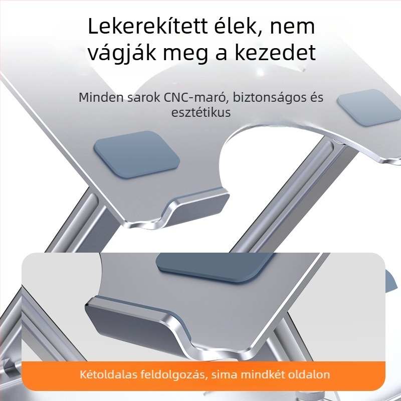 GRMAME alumíniumötvözetes laptop hűtőállvány, modell A3A4, általános kompatibilitás, tömeg 1257–1319 g