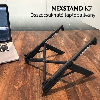 NEXSTAND noteszgép állvány - összecsukható, megerősített nylonból, modell K7-CN, 200 g