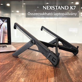 NEXSTAND noteszgép állvány - összecsukható, megerősített nylonból, modell K7-CN, 200 g