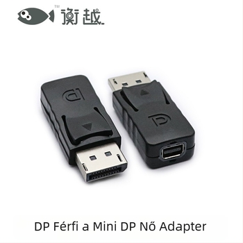 Mini DP női–DP férfi adapter, DP interfész, OEM gyártás, HYZ761