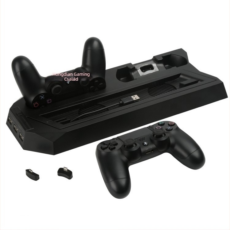 PS4 Pro hűtőalapzat ventilátorral és Slim töltővel (520 g, Modell PS4)