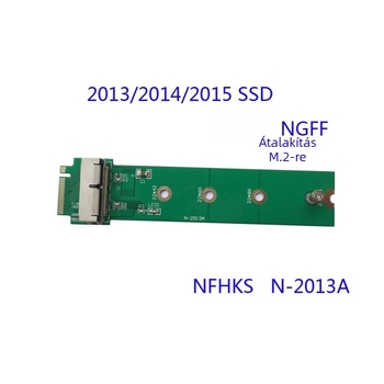 M2 adapterkártya SSD-hez M.2-hez, modell M2, 2023-as bevezetés, egyportos csatlakozás