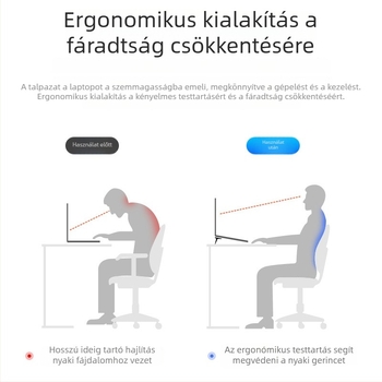 Összecsukható laptop állvány, 24 g, 2 db