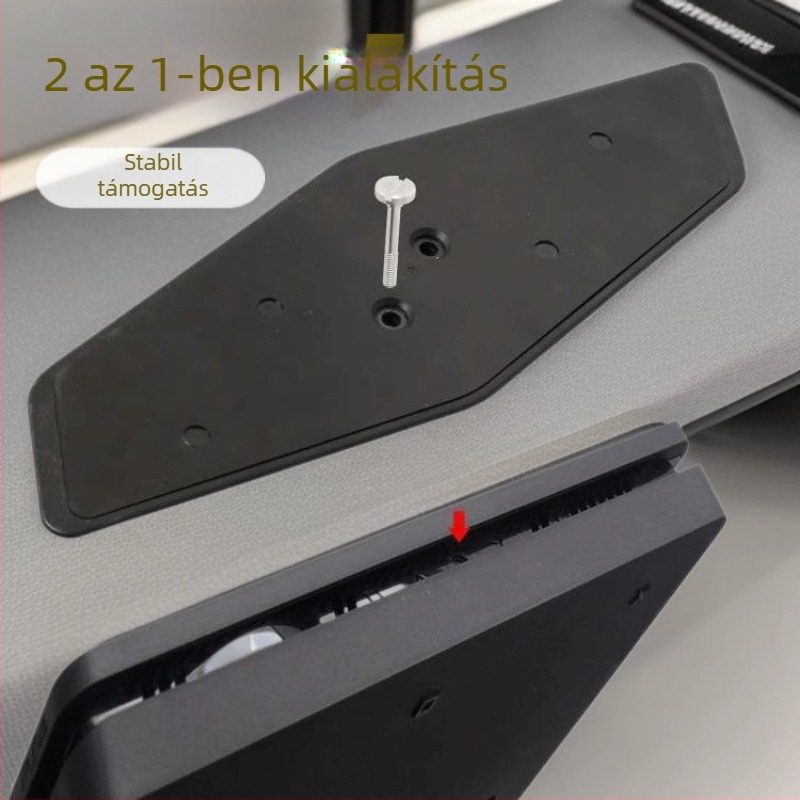 PS4 Pro/Slim hűtőállvány ABS anyagból, kompatibilis PS4 Pro és PS4 Slim