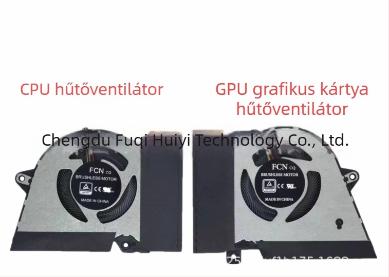 Notebook hűtőradiátor, 2–ventilátoros konfiguráció, 0,5 m kábelszakasz, műanyag kivitel