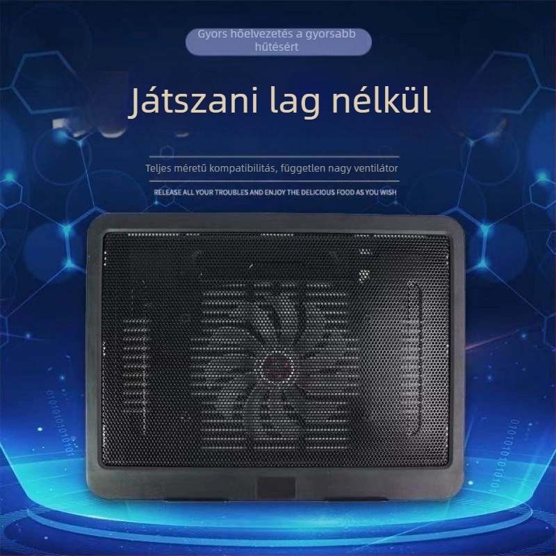N191 laptop hűtő radiátor — levegőhűtés, 1 ventilátor, ABS, kompatibil notebook, ultrabook, PlayBook