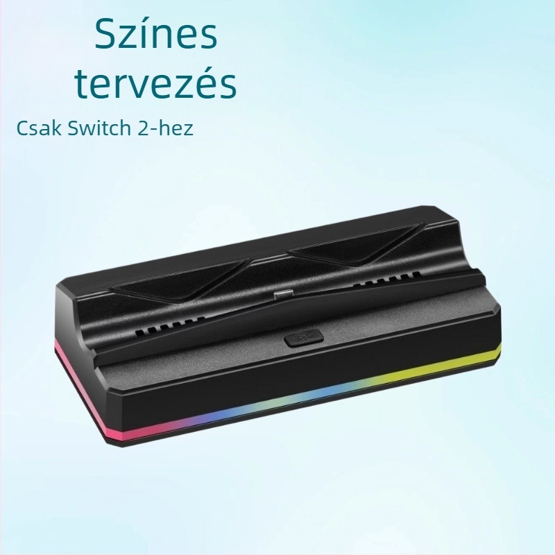 Switch2 töltés- és hűtőállvány - Modell SY-NS2-626; Type-C csatlakozófelület; Bemenet 5V3A; Kompatibilis Switch2-vel; Anyag ABS