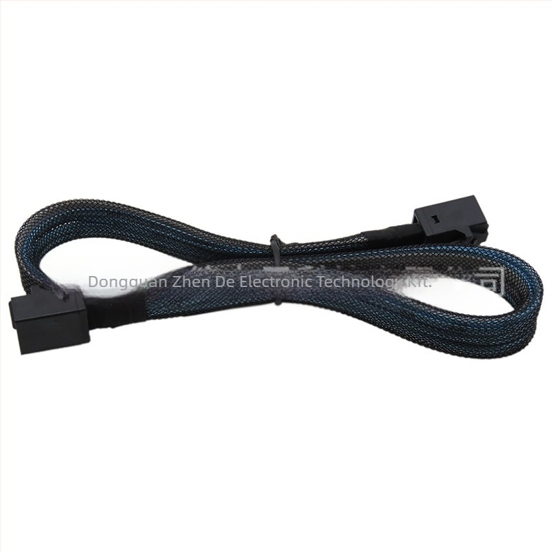 Cabledeconn Minisas 36P nagy sűrűségű SFF-8643–SFF-8643 patchkábel szerverhez, rézmag, 12 Gbps