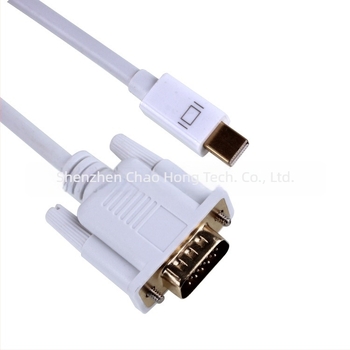 Mini DP to VGA patch kábel, Realtek RTD2166 chip, VGA interfész, réz mag, 1080 adatátvitel