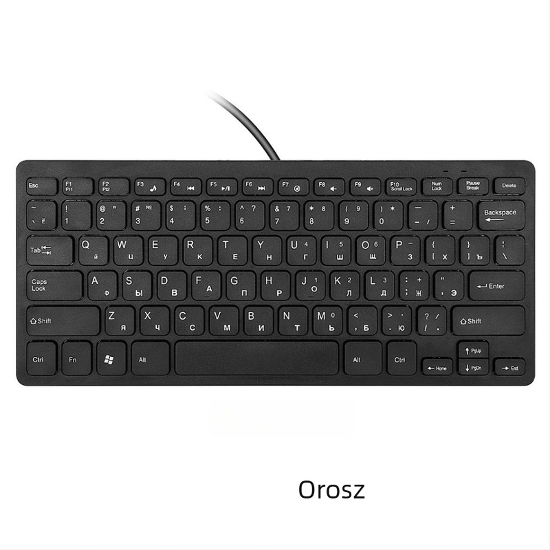K1000 vezetékes billentyűzet laptopokhoz, legfeljebb 87 billentyű, USB csatlakozás, ABS anyag, 1,35 m kábel