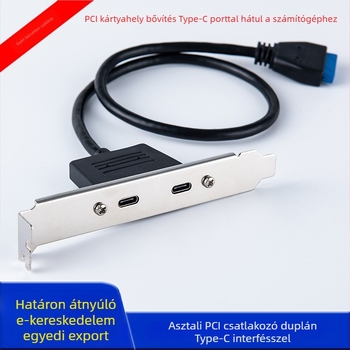 USB-C PCI slot bővítő modul USB-C porttal, Skyworth CL3523, Copper Core, 1080 adatátviteli sebesség