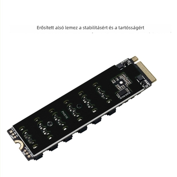 PCIe 3.0-tól SATA 6Gb/s, 6-portos NAS bővítő kártya ASM1166