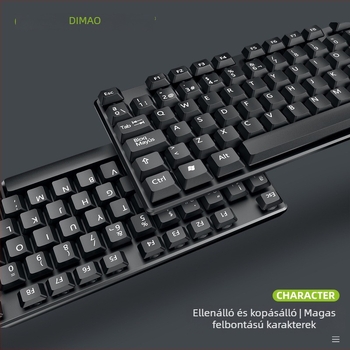Emperor Cat DT1100 kábeles billentyűzet és egér készlet, USB interfész, optikai 1600 dpi, ergonómikus