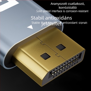 Type-C to DP szövött kábel 8K60Hz képernyővetítéshez, 0,2 m, rézmag, Cs5563 chip