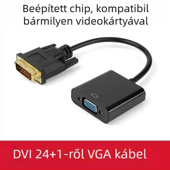Amila DVI-D–ről VGA-ra adapterkábel chippel