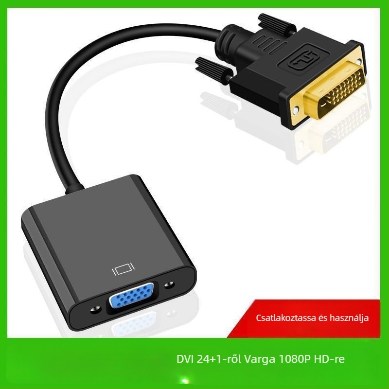 Amila DVI-D–ről VGA-ra adapterkábel chippel