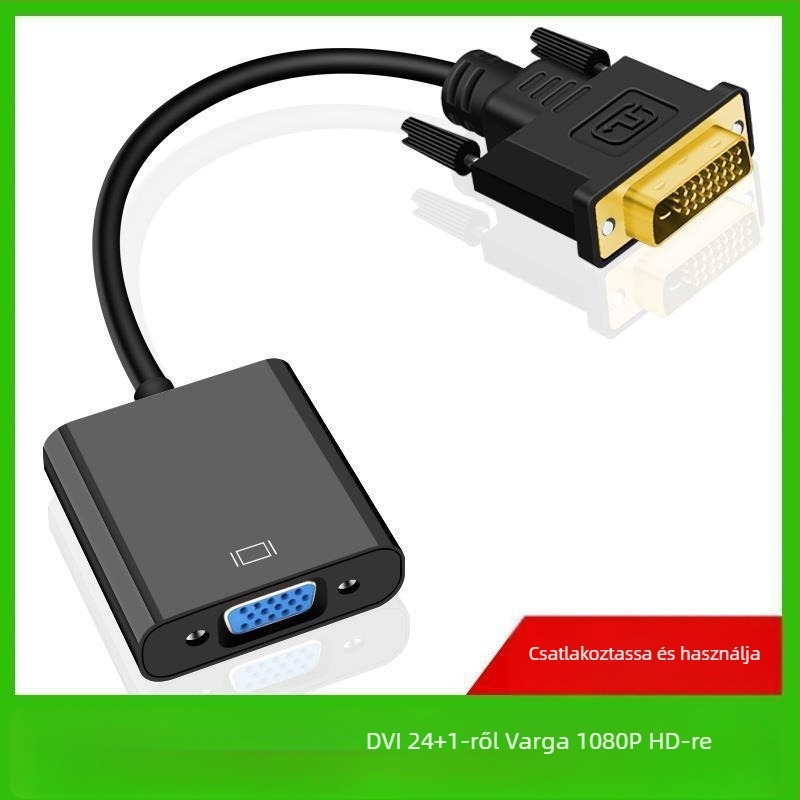 Amila DVI-D–ről VGA-ra adapterkábel chippel