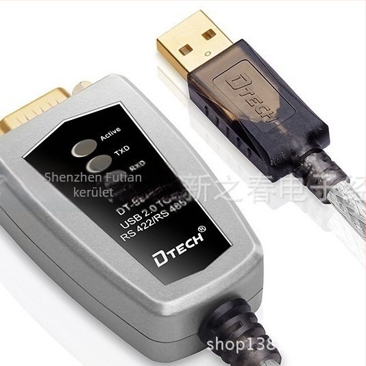 Det USB-Serial átalakító RS-485/RS-422, 9-pontos soros port, USB interfész, 0,5 m kábelhossz, modell 5019