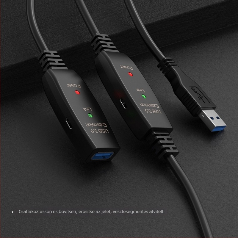 USB 3.0 hosszabbító kábel konferenciakamerához és fehér tábla