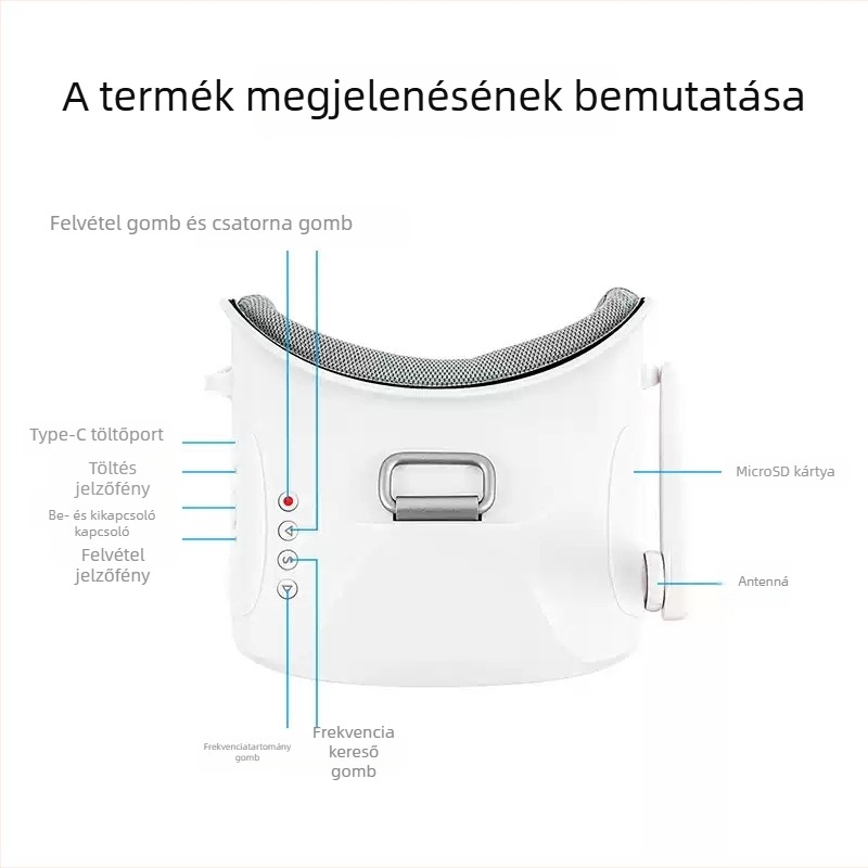 Betafpv FPV szemüveg fejpánttal, 5,8 GHz analóg videóátvitel VR03