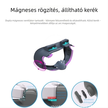 X3 légáramlási maszk Meta Quest 3 VR-fejhallgatóhoz, mágneses rögzítés, fényszivárgás elleni, két üzemmód