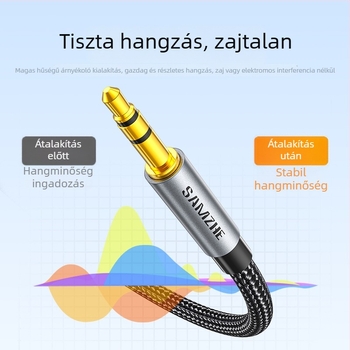 YPZ-10 3,5 mm‑től 6,5 mm‑ig audio adapter, aranyozott bevonattal, elektromos gitár és elektronikus zongora számára, csatlakoztatható erősítőhöz és számítógéphez