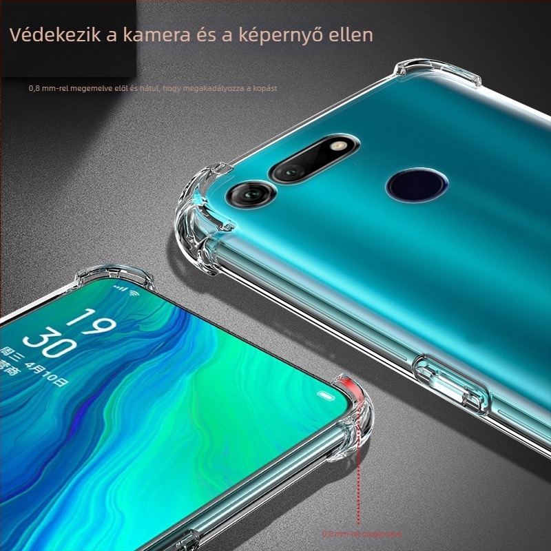 Honor V20 telefonvédő tok – minimalist design; anti-fall védelem; forró préseléses kivitelezés; anyag: Egyéb; kompatibilis: Glory