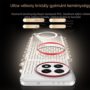 Xundd X300Pro védőtok Vivohoz — fél-wrap dizájn, PC anyag, forró préselés, tükörfunkció, kreatív stílus