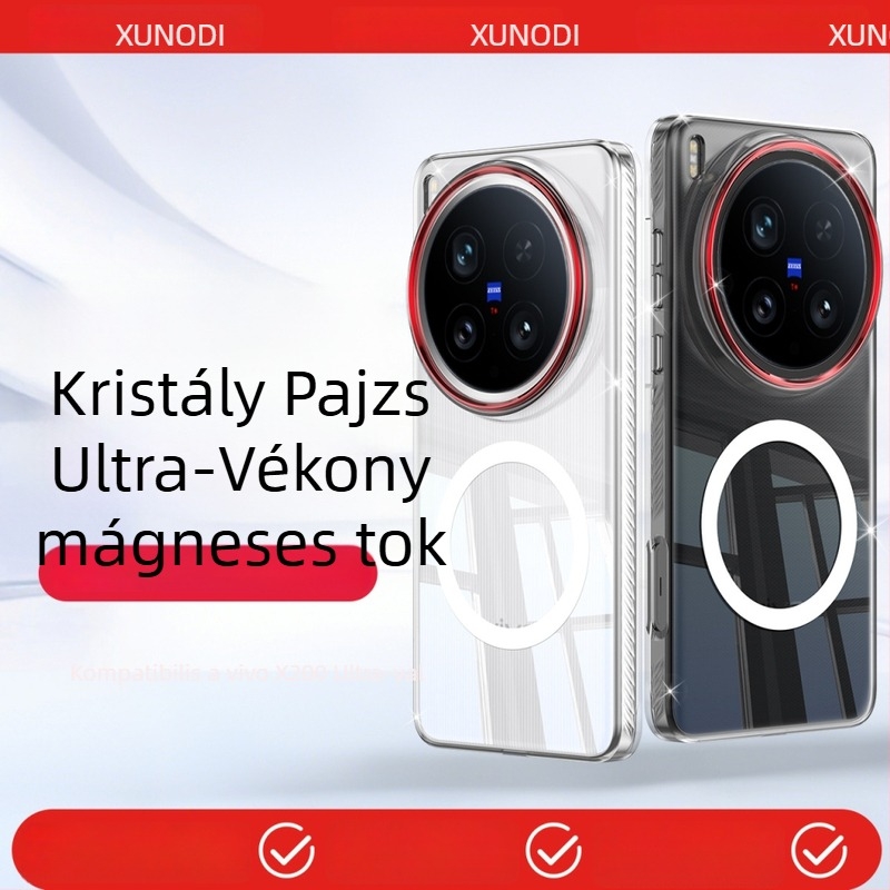 Xundd X300Pro védőtok Vivohoz — fél-wrap dizájn, PC anyag, forró préselés, tükörfunkció, kreatív stílus