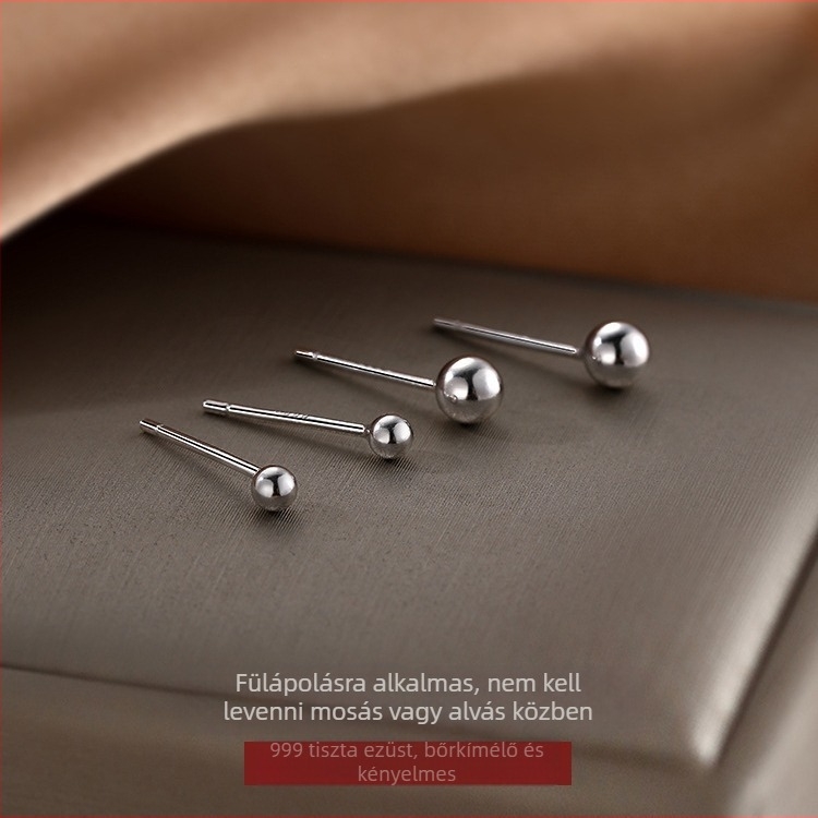 Jiyana geometriai Sterling ezüst fülbevalók