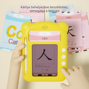 Kora-gyermekkori oktatási olvasóeszköz gyerekeknek — Pinyin tanulás és karakterfelismerés hanggal, interaktív, ABS műanyag, 1GB memória, elemes működés
