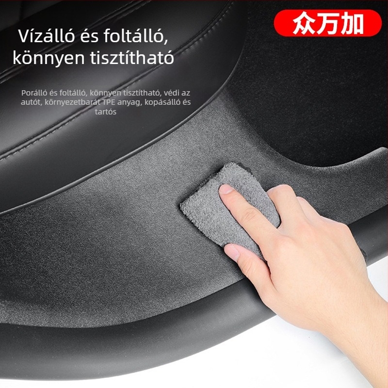 Tesla Model Y belső kiegészítő: hátsó küszöb, üdvözlő pedál, küszöbvédő karcolódások ellen, 2019–napjainkig