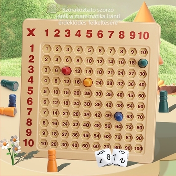 4-6 éveseknek szóló 99-es szorzótábla puzzle társasjáték | ABS anyag | DIY és többfunkciós