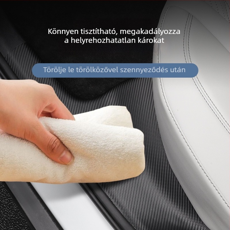 BYD Seal 06dmihez készült bőr küszöbvédő csík – belső autó módosítás, testreszabható