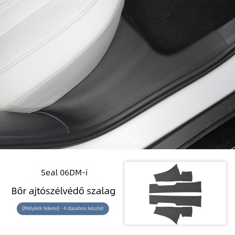 BYD Seal 06dmihez készült bőr küszöbvédő csík – belső autó módosítás, testreszabható