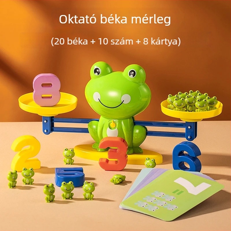 Qiwang gyerekeknek szánt oktató játék: digitális béka egyensúly, műanyag, szellemi fejlesztés, fizika tanulás, 7–14 évesek
