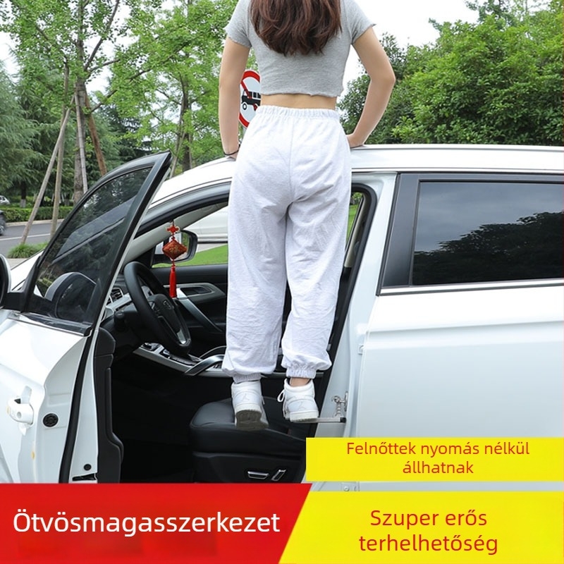 Autó tetőhöz való hozzáférési létra - pedál csúszásmentes alumínium ötvözetből, univerzális kompatibilitás (Márka: Yang Jie; Anyag: Alumínium ötvözet; Kompatibilis modellek: minden márka; Modellév: minden év)